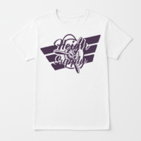 White and Black Tee