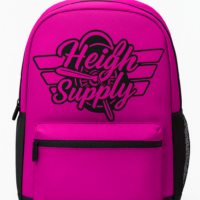 Heigh Supply logo Back Pack Pink
