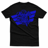 Black and Blue logo Tee